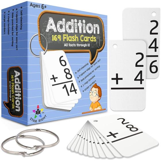 Imagem de Flash Cards Star Right Education Addition 0-12 Todos os fatos