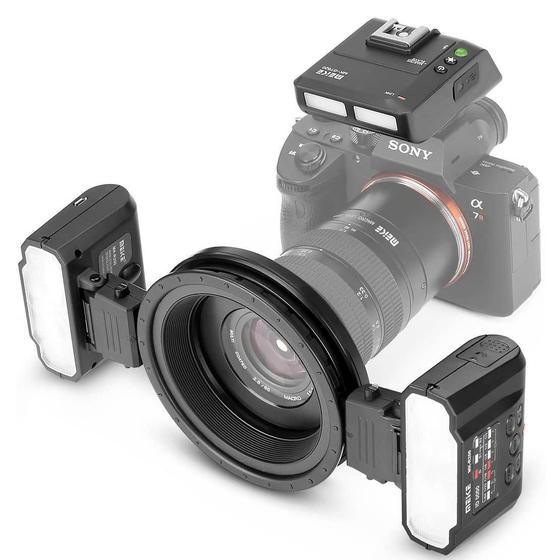Imagem de Flash Circular Macro Meike Mk-Mt24Iis Ttl Ring Flash Twin