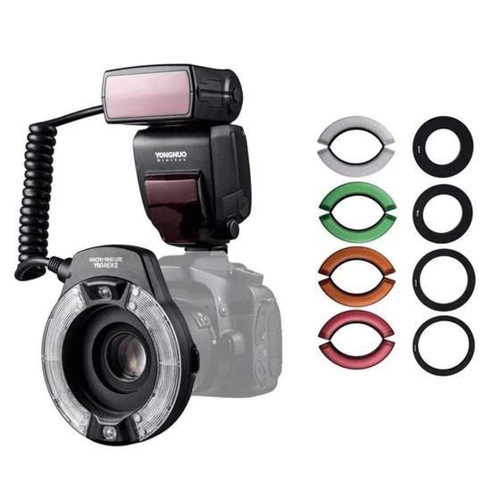 Imagem de Flash Circular Yongnuo YN-14EX II TTL Macro Ring para Câmeras Canon