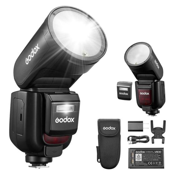 Imagem de Flash Speedlight Godox V1pro C Ttl Cabeça Redonda - Canon