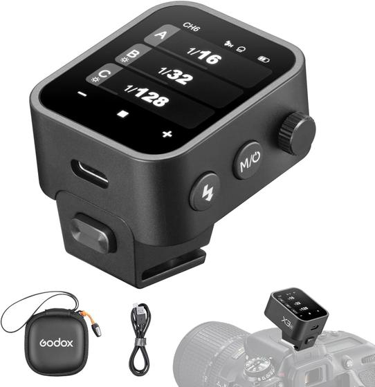 Imagem de Flash Trigger Godox X3-N Touchscreen TTL para câmera Nikon