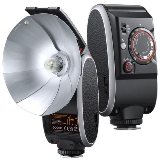 Imagem de Flash Vintage Com Bateria Interna Godox Lux Senior Para Câmera Analógica E Digital