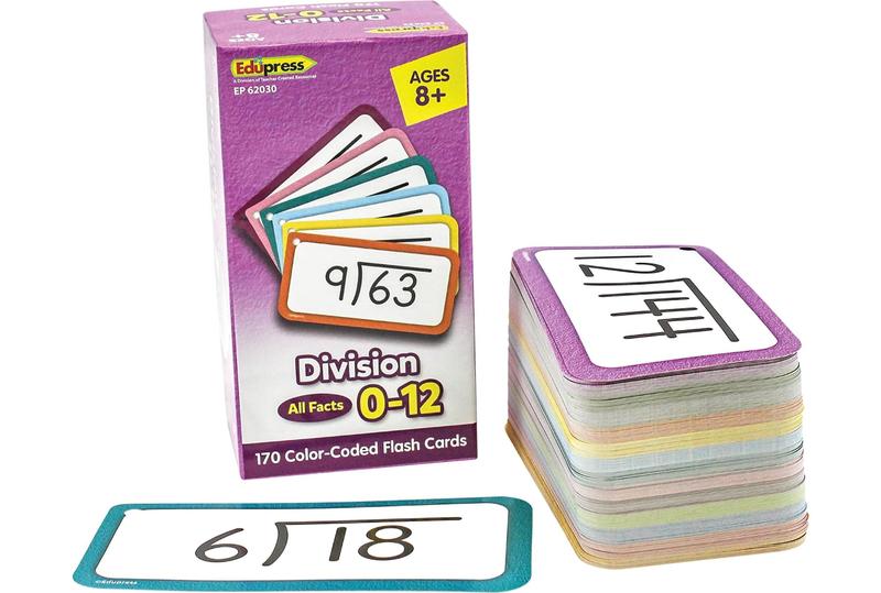 Imagem de Flashcards Edupress Divisão - Todos os Fatos de 0 a 12