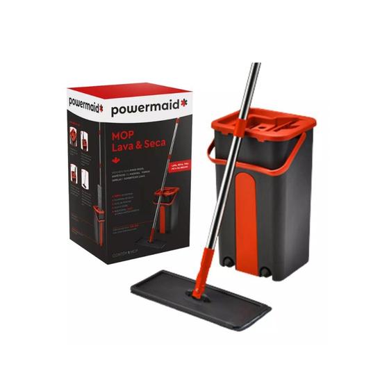 Imagem de Flat Mop Rodo Lava e Seca com Balde e 1 Refil