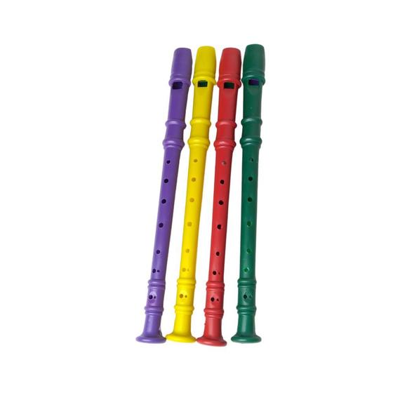 Imagem de Flauta Brinquedo Plástico Amar É Kit com 10 Unidades