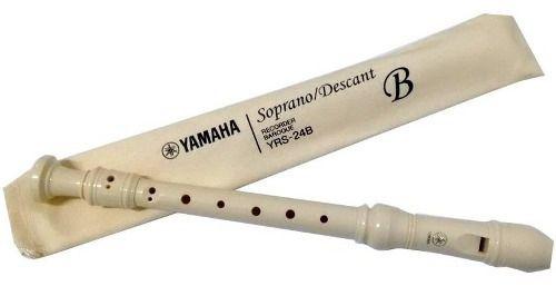 Imagem de Flauta Doce Barroca Yamaha  Soprano Em Abs C/ Estojo Yrs24b