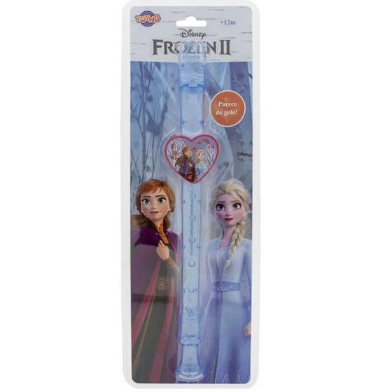 Flauta Doce Disney Frozen 2 AZUL Claro com Glitter ANNA e ELSA TOYNG