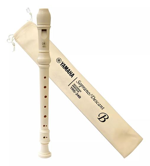 Imagem de Flauta Yamaha Soprano Barroca YRS24B Escolar com Capa
