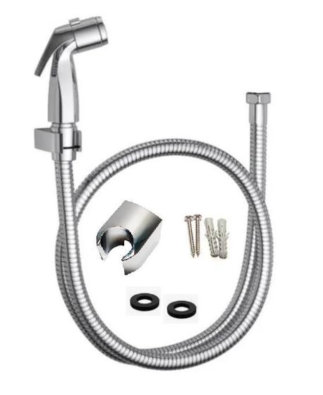 Imagem de Flexível LONGO COM Ducha Higiênica Cromado Deca  1,75mts C/ Ducha E Suporte - 4260KIT260