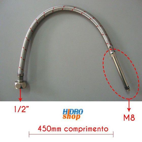 Imagem de Flexível Monocomando Lorenzetti M8 450mm 1/2"