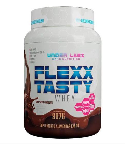 Imagem de Flexx tasty 900g - under labz - proteina concentrada e isolada creatina hcl e glutamina
