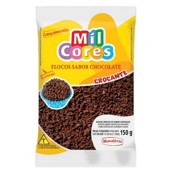 Imagem de Flocos de Chocolate Crocante Mil Cores 150g - Mavalério - Mavalerio