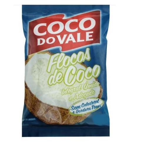 Imagem de Flocos De Coco Integral Adoçado E Úmido Coco Do Vale 1 Kilo