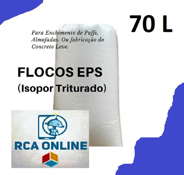 Imagem de Flocos De Isopor - Puff - Almofada - Concreto Leve 70 L