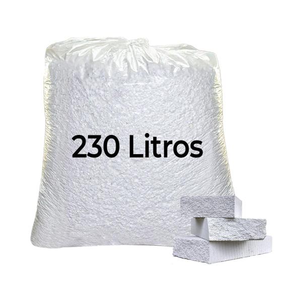 Imagem de Flocos Isopor 230 Litros Para Enchimento Puff Pera Gota Maça