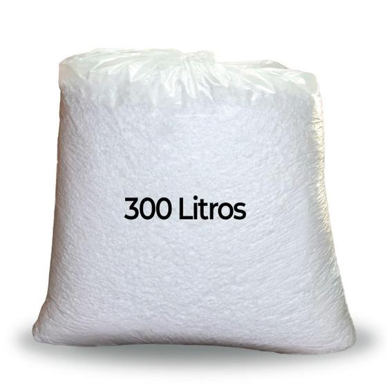 Imagem de Flocos Isopor 300 Litros Para Enchimento Puff Pera Gota Maça