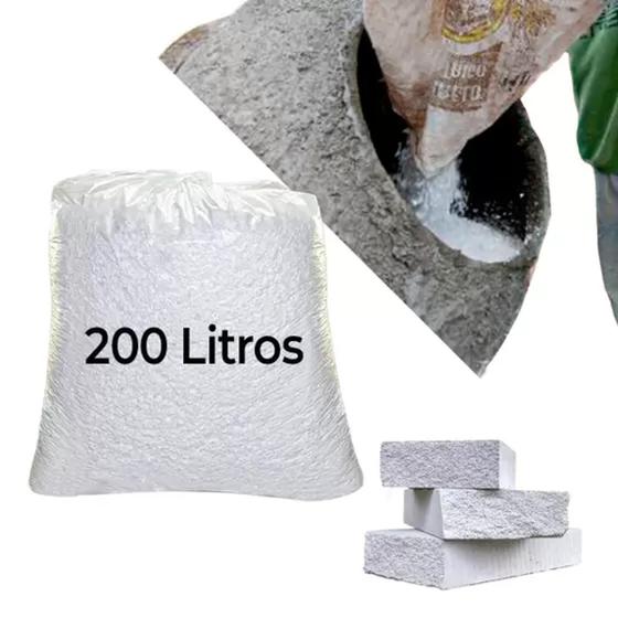 Imagem de Flocos isopor para CONSTRUÇÃO CIVIL 200 litros