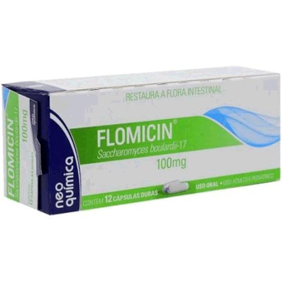 Imagem de Flomicin 100mg com 12 Cápsulas Repositor de Flora  - Neoquimica