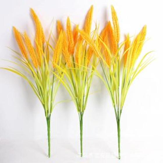 Imagem de Flor Artificial Orelha De Trigo Decoração De Casa DIY Para Casamento 65cm FL6707