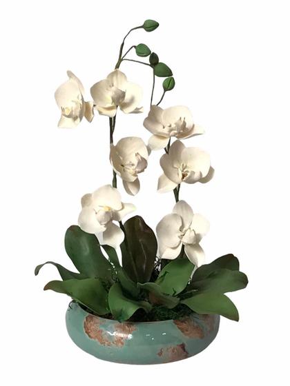 Flor Artificial Permanente de Porcelana Fria Orquídeas Phala - LISSE DECOR  - Plantas Artificiais - Magazine Luiza