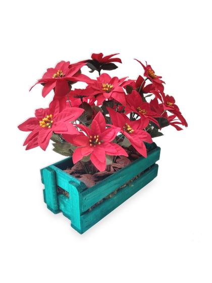 Flor de Natal Arranjo Artificial Caixote Verde Em Madeira - FLORDECORAR - Plantas Artificiais - Magazine Luiza Flor de Natal Arranjo Artificial Caixote Verde Em Madeira - FLORDECORAR - Plantas Artificiais - Magazine Luiza