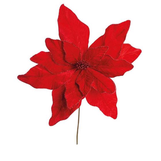 Imagem de Flor De Natal Poinsetia Vermelho 40x40x40cm 1102682