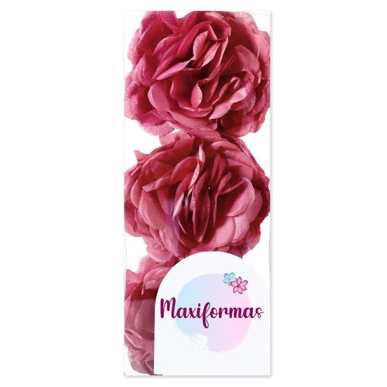 Imagem de Flor Decorat Papel Manteiga Rosa Velho Escuro