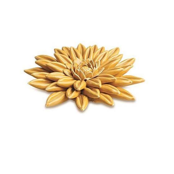 Flor Decorativa em Cerâmica Amarela 14cm - BTC - Flores de Natal - Magazine  Luiza