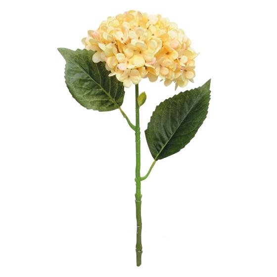Flor Decorativa Hortênsia Amarela 55x18x18cm 1 Und 1011805 - Cromus - Flores  Artificiais - Magazine Luiza