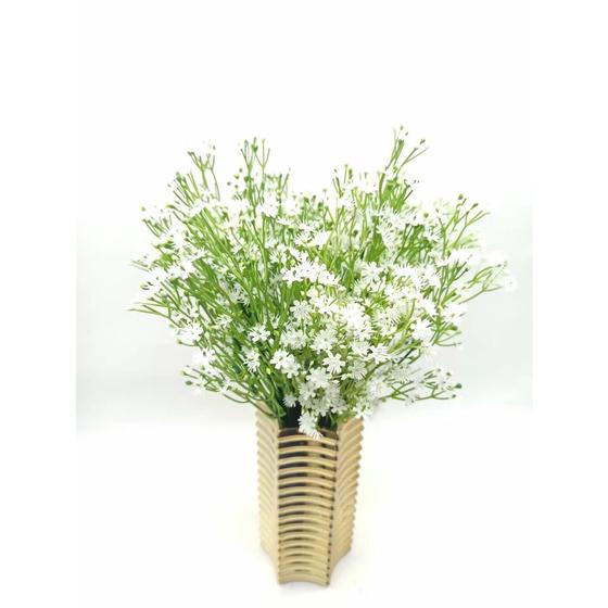 Imagem de Flor Mosquitinho Artificial Branco Decoração Gipsófilas florezinhas