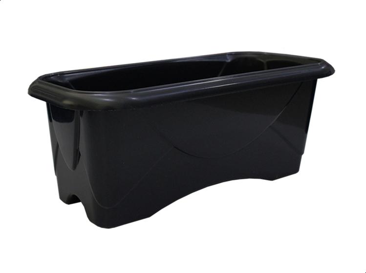 Imagem de Floreira de Plastico Vaso Flor Tempero Jardim N1 - Preto