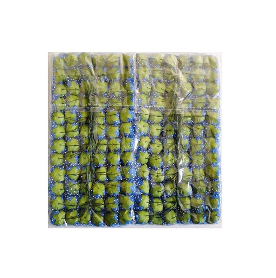 Flores artificiais Artfen Mini Foam Roses 144 unidades em azul royal