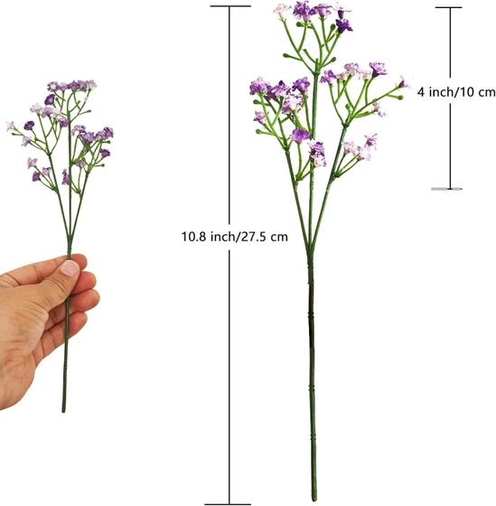 Flores Artificiais Gypsophila ABAJI com Toque Real para Decoração de Casamento, Festa e Jardim