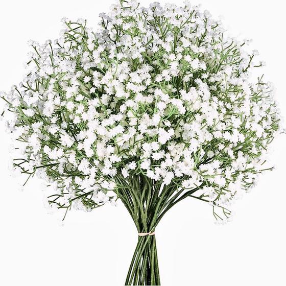 Flores artificiais LYLYFAN Babys Breath Gypsophila x6