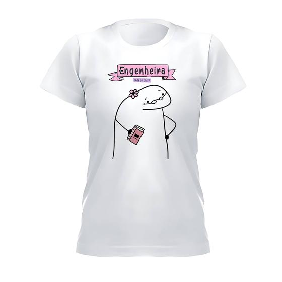 Imagem de Flork Profissões Camisa Unissex Adulto Infantil Engenheira