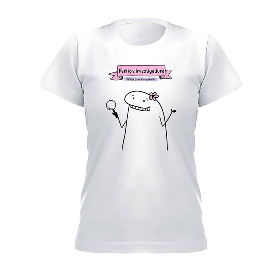 Imagem de Flork Profissões Camisa Unissex Adulto Infantil Perita Investigadora