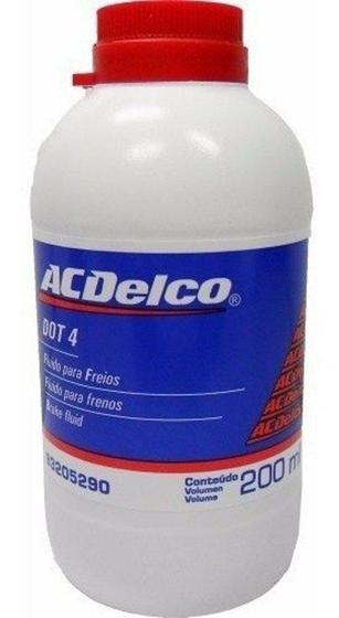 Imagem de Fluído De Freio DOT 4 ACDelco Unidade 200 Ml 93205290