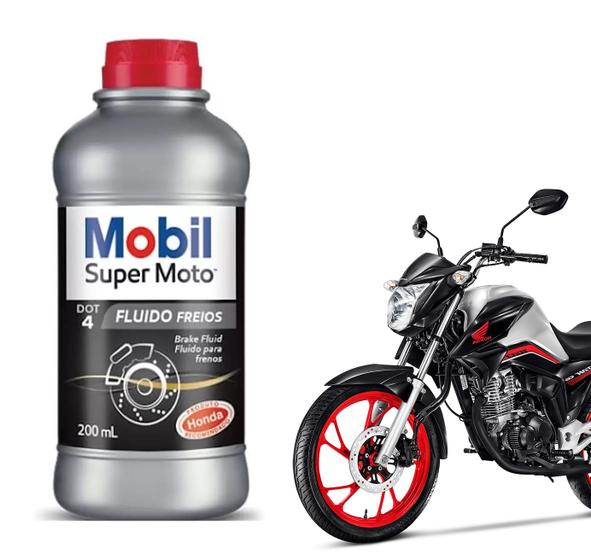 Imagem de Fluido De Freio Mobil Super Moto Brake Fluid Dot 4 Frasco 200 ml