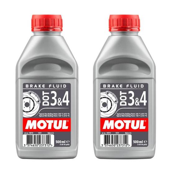 Imagem de Fluido De Freio Motul Dot 3&4 500ml Brake Fluid 2 Unidades