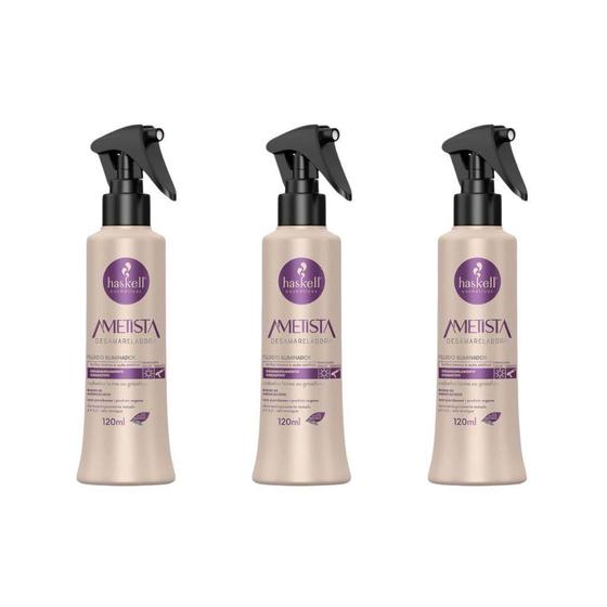 Imagem de Fluido Haskell 120Ml Ametista - Kit Com 3Un
