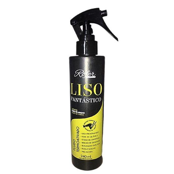 Imagem de Fluído pré escova termoativo liso fantástico rofer profissional spray 240ml