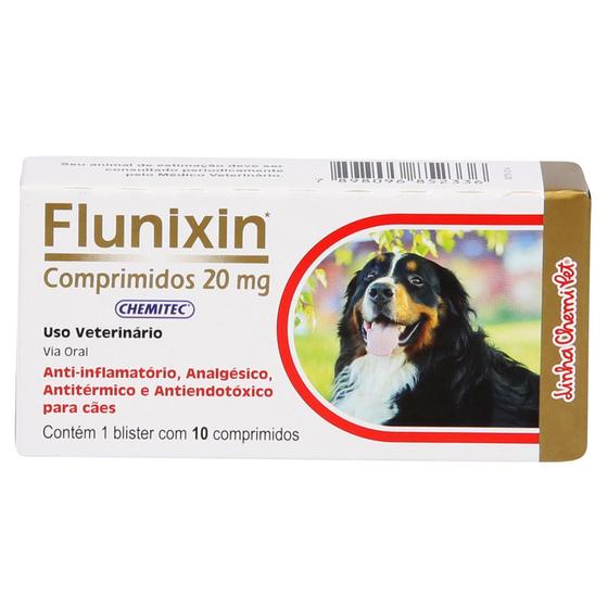 Imagem de  Flunixin 20mg Chemitec - 10 Comprimidos