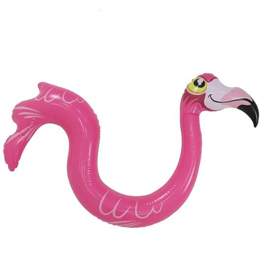 Imagem de flutuador piscina flamingo infantil inflável montável bel