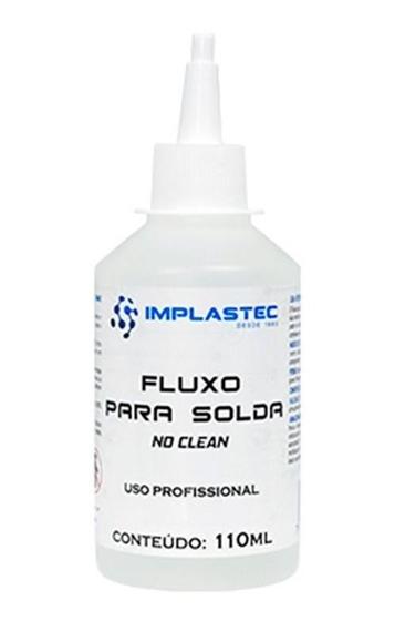 Imagem de Fluxo Para Solda Liquido No Clean Frasco 110ml Implastec