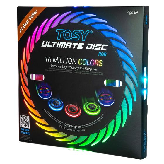 Imagem de Flying Disc TOSY Ultimate 16 milhões de cores RGB 175g com LEDs