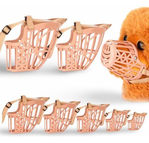 Imagem de Focinheira Plástica Ajustável Para Cachorros Cães Todos os Portes - Focinheira para Cachorro