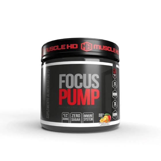 Imagem de Focus pump caffeine free- pre workout 300g muscle hd