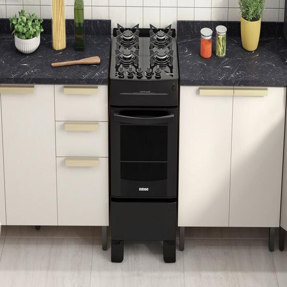 Imagem de Fogão 4 Bocas à Gás Itatiaia Electra Glass Mesa de Vidro e Acendimento Automático