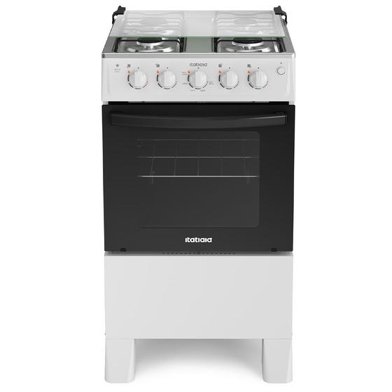 Fogão 4 Bocas à Gás Itatiaia Star New Acendimento Automático e Forno Limpa Fácil Branco Bivolt Menor preço em Fogão 4 Bocas à Gás Itatiaia Star New Acendimento Automático e Forno Limpa Fácil Branco Bivolt