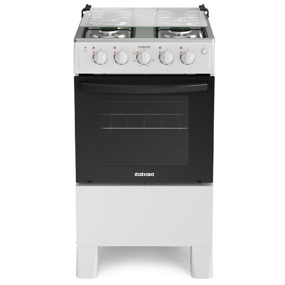 Fogão 4 Bocas à Gás Itatiaia Star New Acendimento Automático e Forno Limpa Fácil Branco Bivolt Menor preço em Fogão 4 Bocas à Gás Itatiaia Star New Acendimento Automático e Forno Limpa Fácil Branco Bivolt